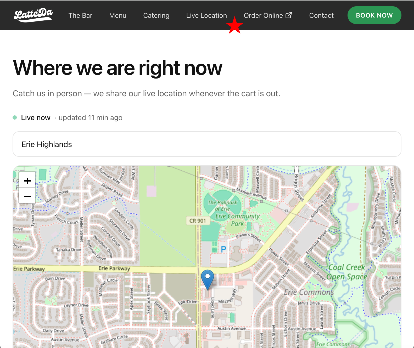 New Live Location feature on our website