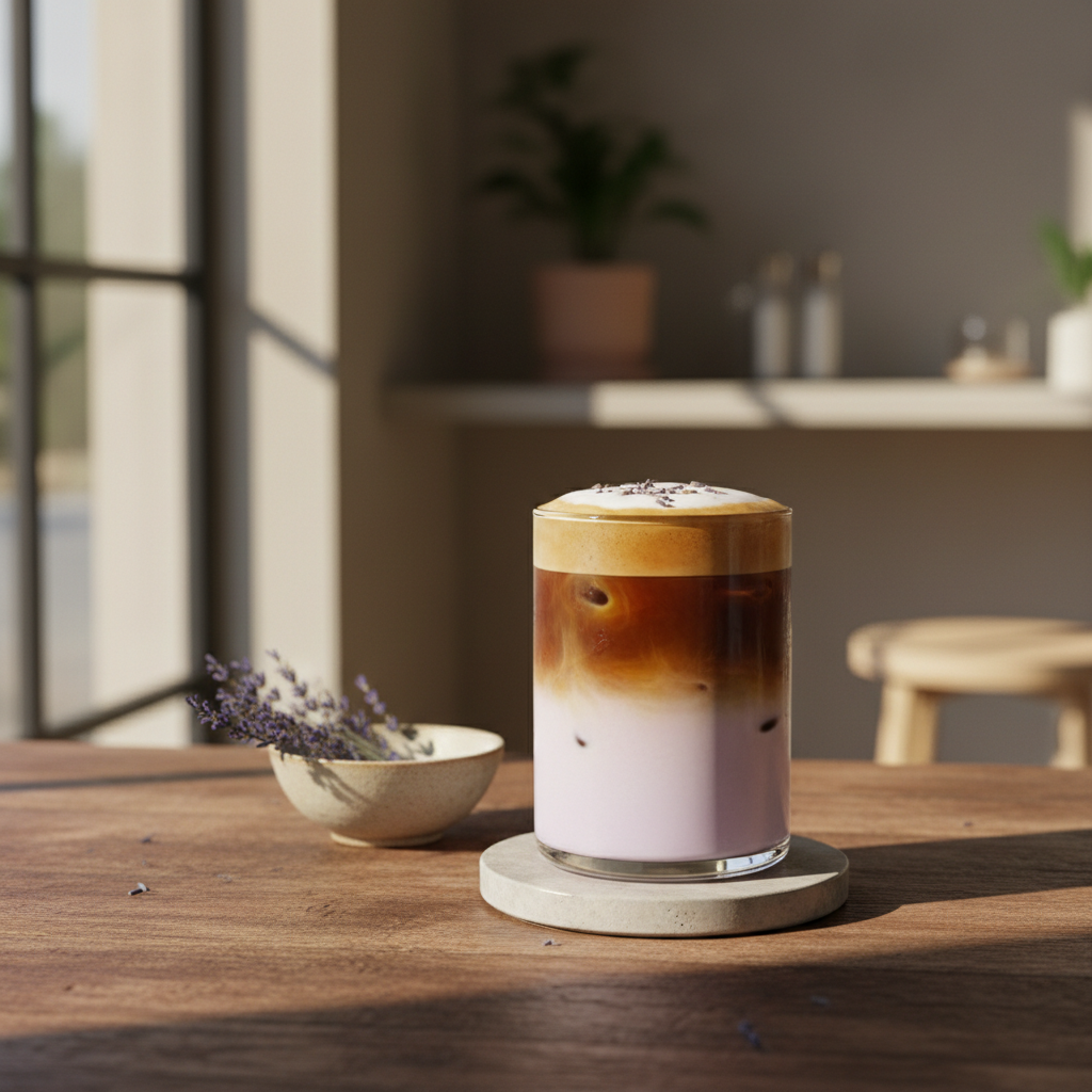 The Iced Lavender Latte: a quiet kind of floral